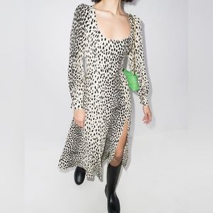 NWT Reformation Alessi Dress Cheetah Print